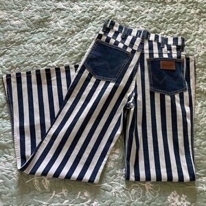 Wrangler Blue and White flare jeans